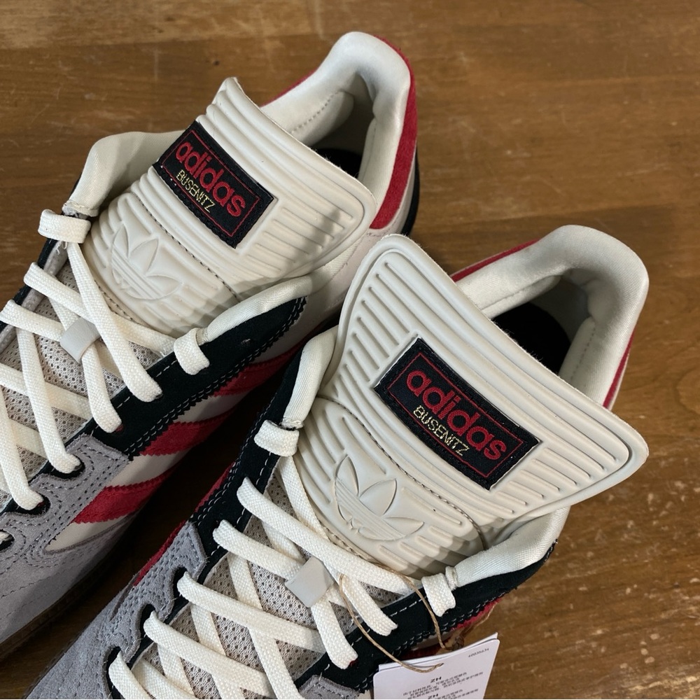 Adidas Busenitz Grey Red Black Suede Skateboarding Shoe - Size 13 - Picture 5 of 13